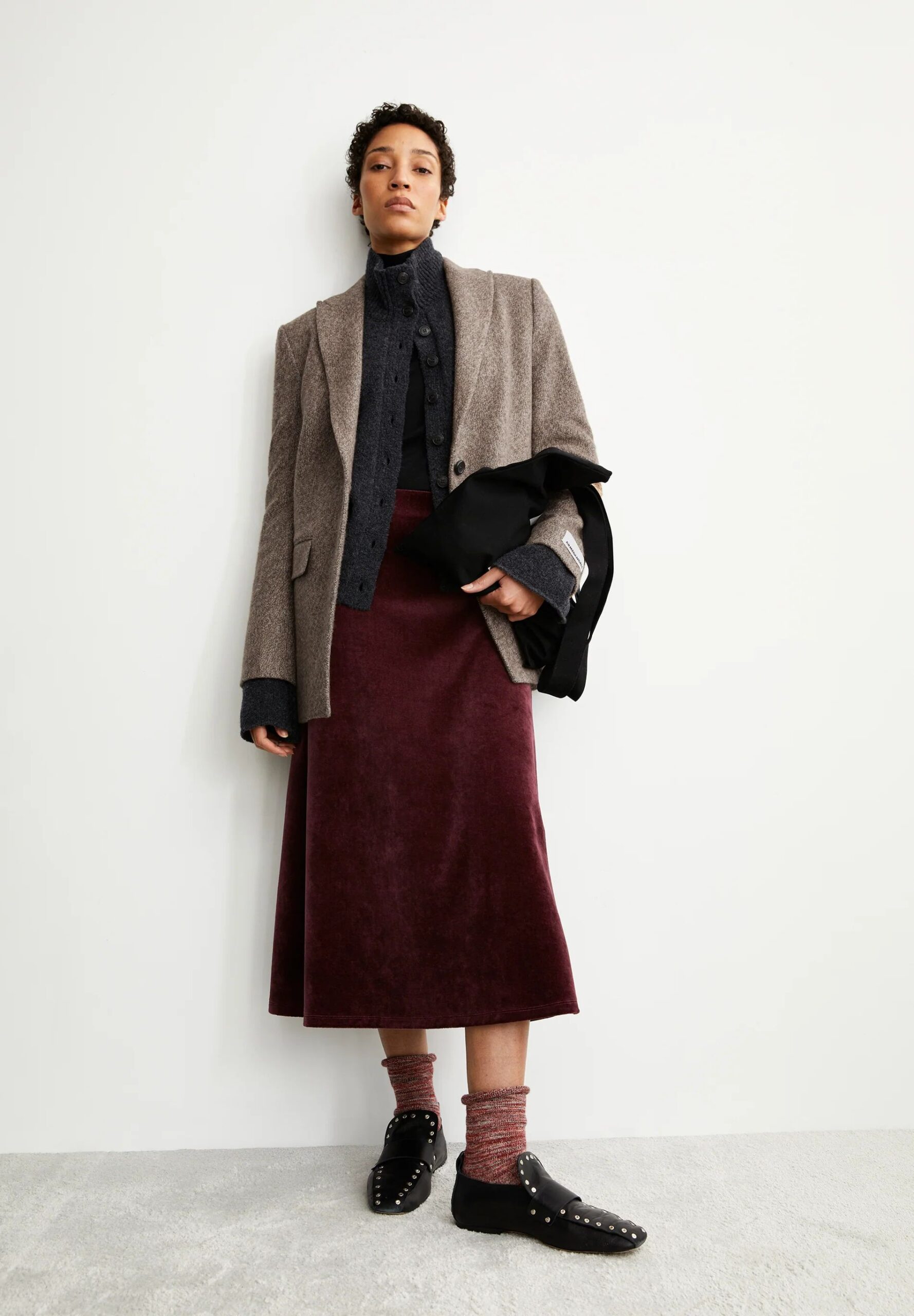 New Rocks Velvet Rock Volagaa Velvet, dark cranberry | ECO - Ethically Correct Outfits